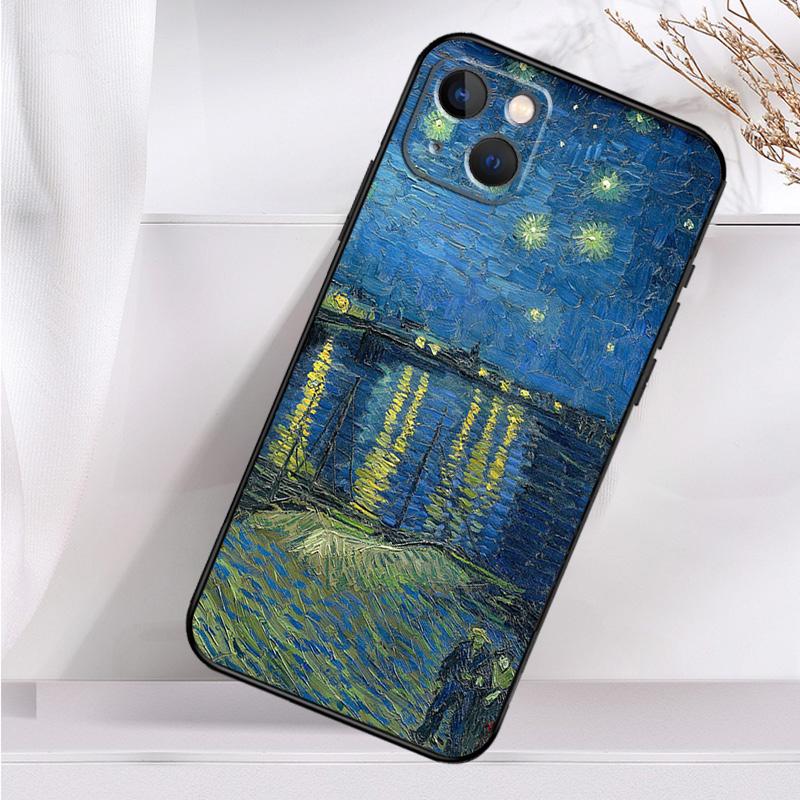 Van Gogh Starry Night Shockproof Case For iPhone 17 16 Pro Max 11 14 15 Plus 12 13 Mini 16e 17 Air Phone Cover
