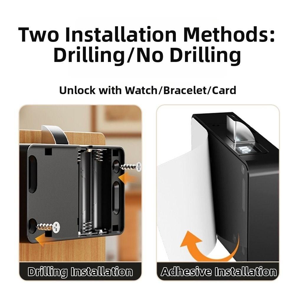 Invisible Design Invisible Smart Lock Card Swiping Cabinet Lock Swiping Invisible Lock Wardrobe