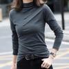 Winter Warm Women Blouse Thick Turtleneck Pullovers Bottoming Shirt for Women Warm Blouse