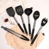 15-Piece Stainless Steel Silicone Handle Kitchen Utensil Set with Storage Bucket