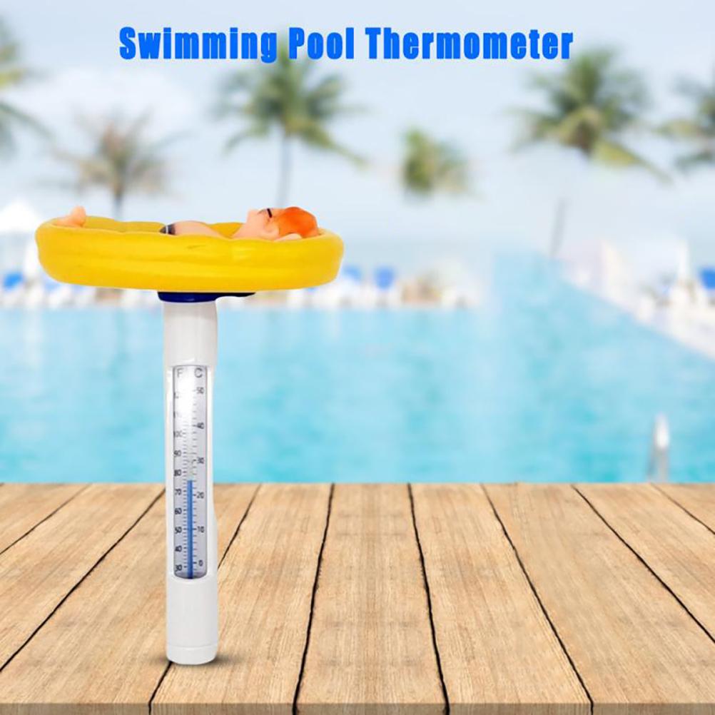 Cartoon Floating Pool Thermometer Plastic Swimming Pool Thermometer Bathtub Thermometer