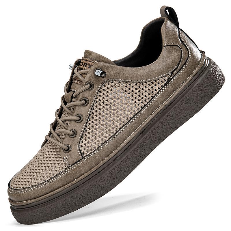 Мужская обувь Обувь из сетки Мужская спортивная обувь Дышащая обувь для вождения Обувь на одном педале Ленивая обувь Повседневная обувь для скейтборда