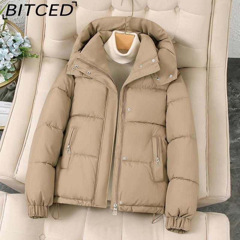 BITCED Women's Short Down-Filled Hooded Winter Coat
