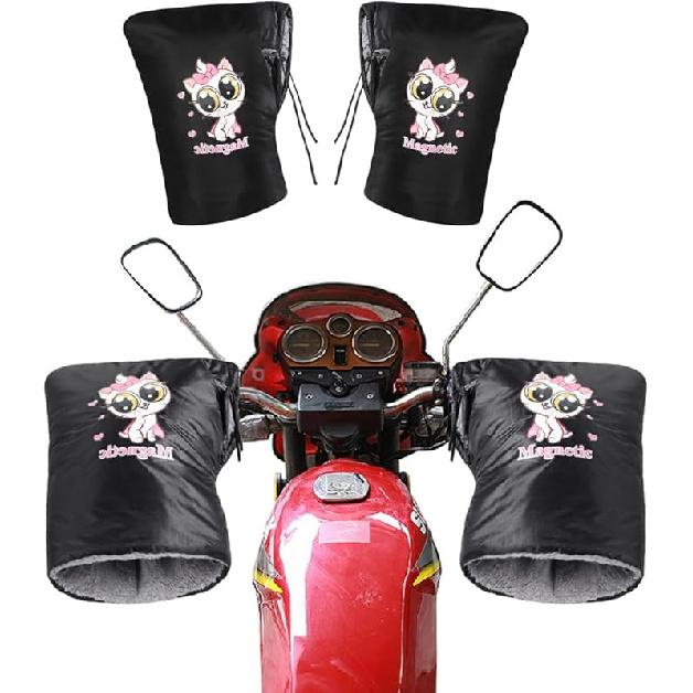 Мотоциклетные перчатки на руль Ветрозащитные Водонепроницаемые Зимние Велосипедные Перчатки Варежки Универсальные Мотоциклетные Грелки для рук Снегоход Скутер Квадроцикл Мотоцикл