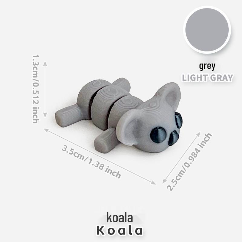 Красочные 3D-печатные игрушки-маленькие животные - Модели животных для декора микро-ландшафта