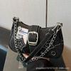 New Fashion Personalized Millennial Babes Y2k Babes Black Star Denim Underarm Bag Niche Messenger Chain Bag