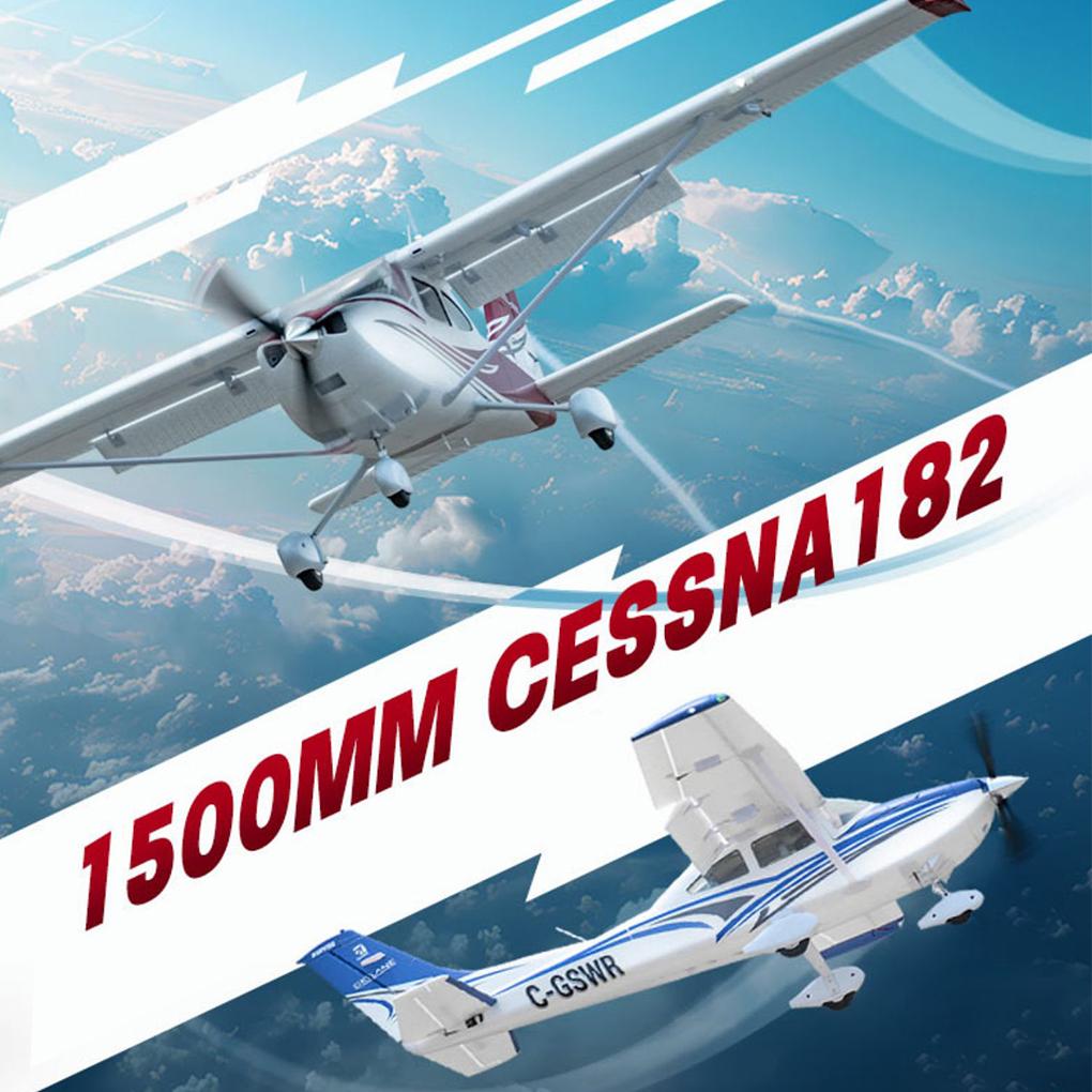 FMS1500mm Cessna 182 Training Electric Remote Control Model Aircraft Fixed Wing Outdoor Performance RC Airplane Toy Model New