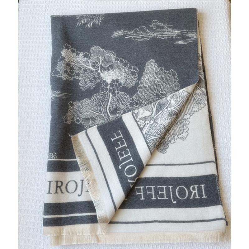 Новый черный двусторонний шарф из имитации кашемира для женщин, зимний, универсальный, шарф-шаль, корейская версия, двойного использования