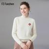 Fanzhen Women's Cashmere High-Neck Pullover Sweater