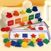 Geometric Cognition Wooden Shape Sorting Box Shape Sorting Educational Toys  Holiday Gifts