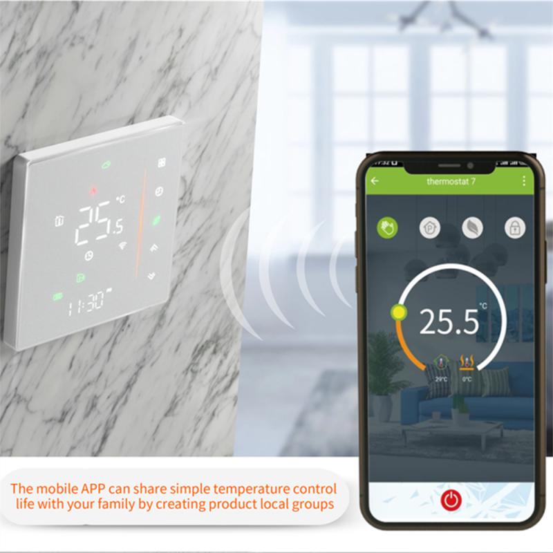 Комнатный термостат Alexa 2pipe/4pipe Fan Coil TUYA -Fi HVAC контроллер температуры для отопления и охлаждения 24 В переменного тока 95-240 В переменного тока опция