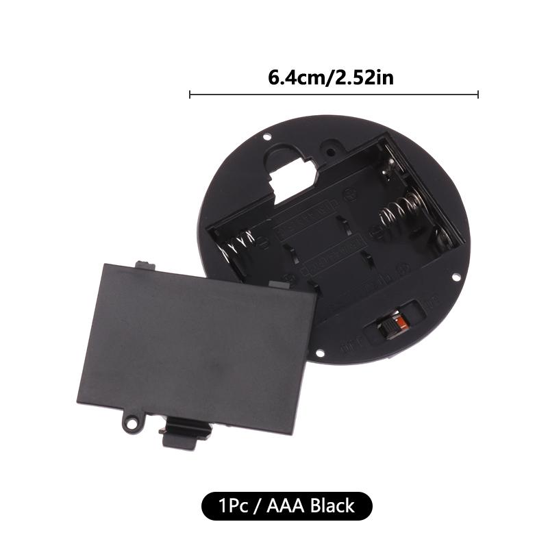 1/3Pcs 3 AAA/AA 4.5V Battery Case With Switch Cover Embedded Battery Holder Battery Storage Boxes Switch Socket Container