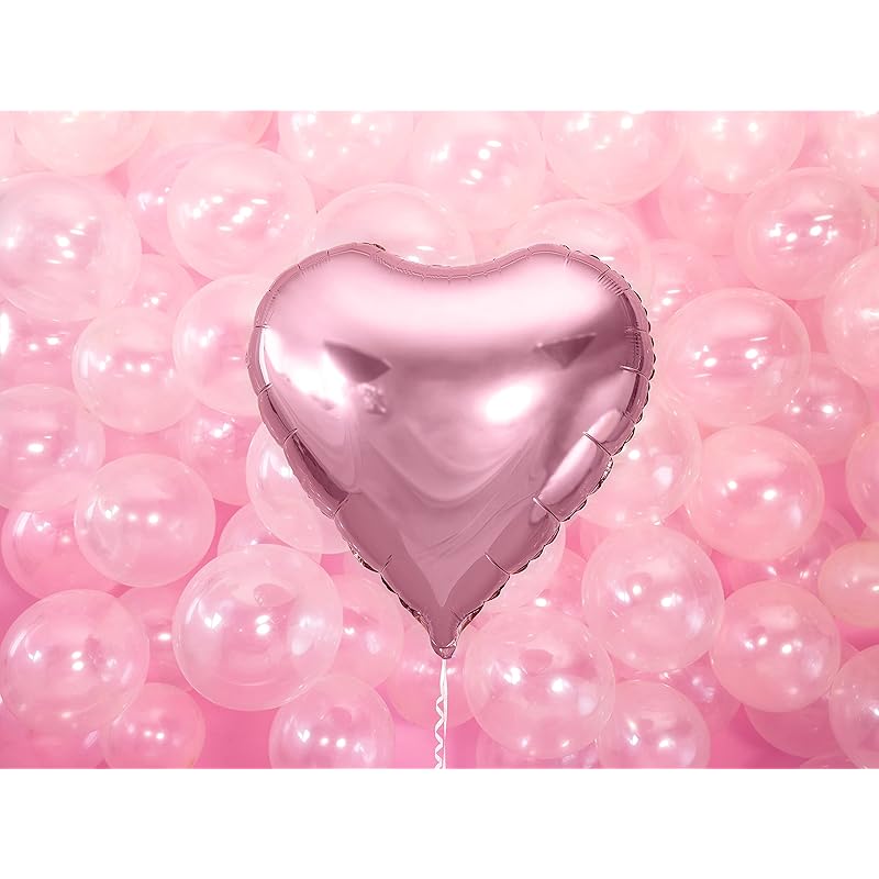 PartyDeco Сердце Светло-розовый 61см Пленочный и алюминиевый шар FB23M-081J