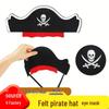 Pirate Hat Headband with Eye Patch - Perfect for Halloween, Parties, and Masquerades.
