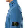 STONE ISLAND Однотонный свитер крупной вязки с высоким воротником и застежкой на одну пуговицу, с длинными рукавами. Мужской свитер Синий 8115547A3-V0024