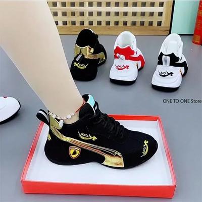 Классические кроссовки Женская обувь на платформе Лоскутная женская повседневная обувь Весенне-осенняя женская повседневная обувь на плоской подошве Женская