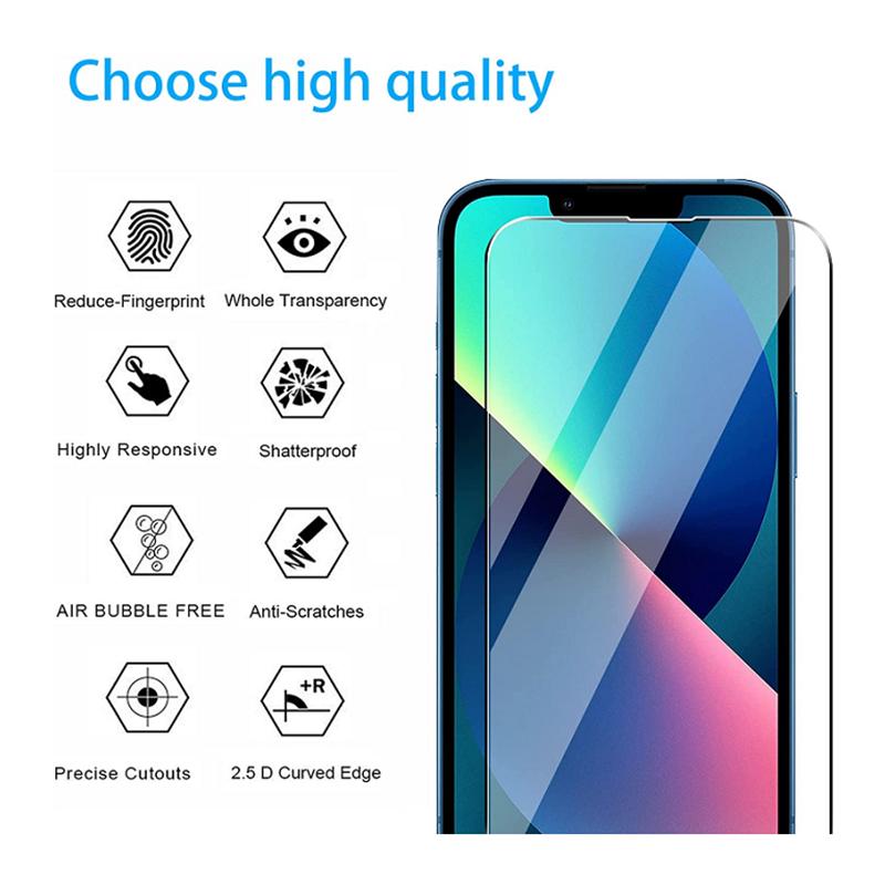 2 шт. 9H Премиум закаленное стекло защитная пленка для экрана для Iphone 6 6s 7 8 Plus X Xs XR 11 12 13 Pro Max 15 14 Pro Max стекло