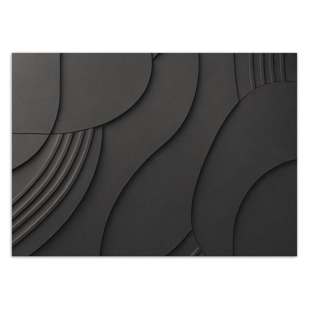 Wallpaper Black Relief 3D