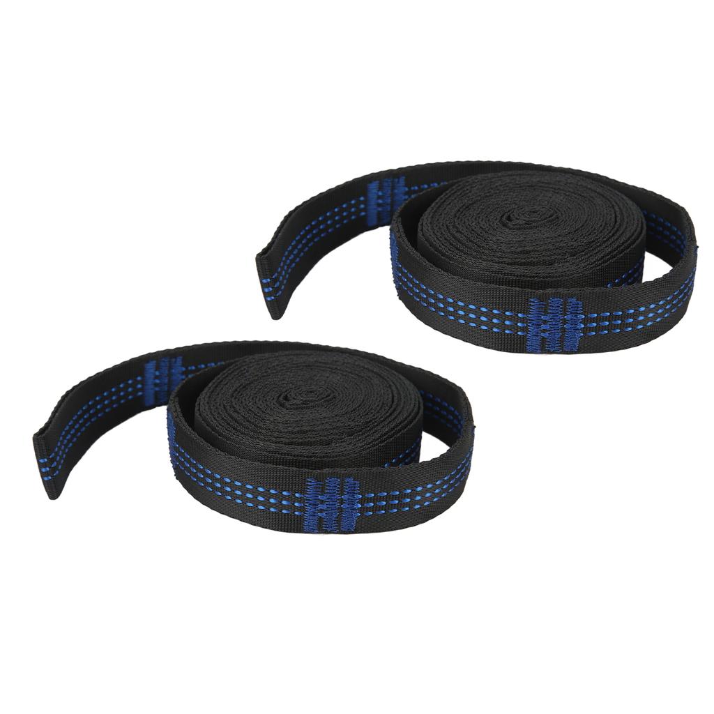 2 упаковки ремней для гамака, походные подвесные веревки, высокая несущая способность с 2 стальными карабинами