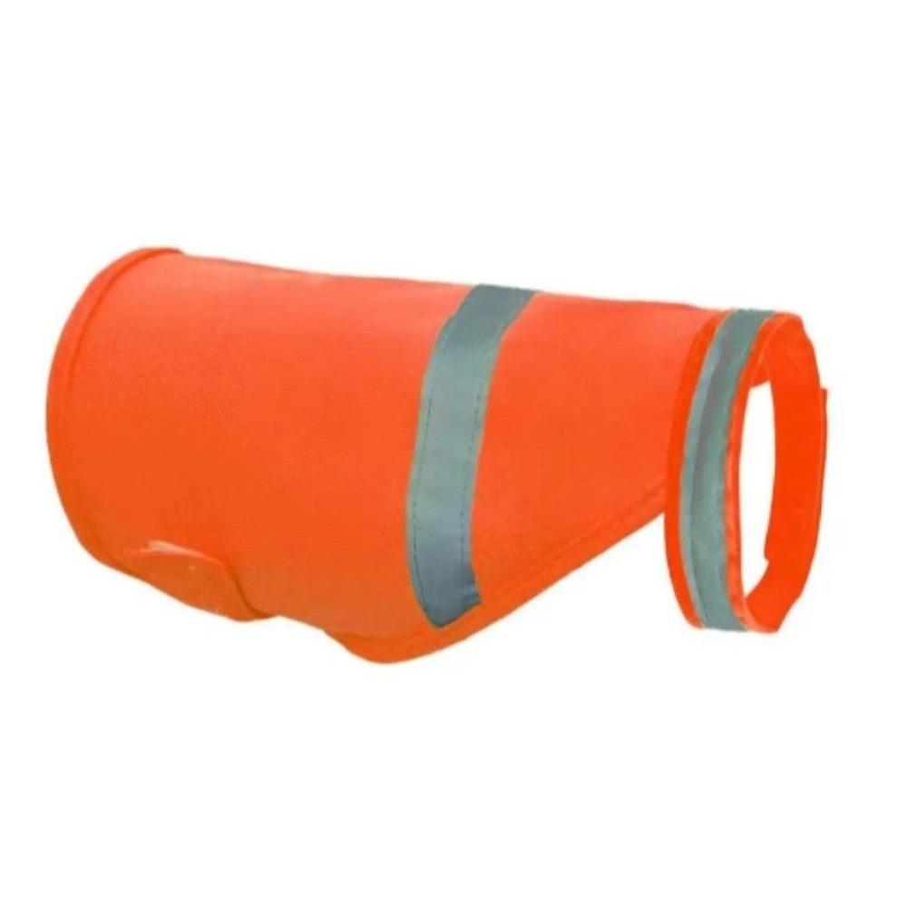 Reflective Dog Safety Vest Breathable Adjustable Puppy Visibility Jacket Comfortable Bright Orange Pet Fluorescent Clothes