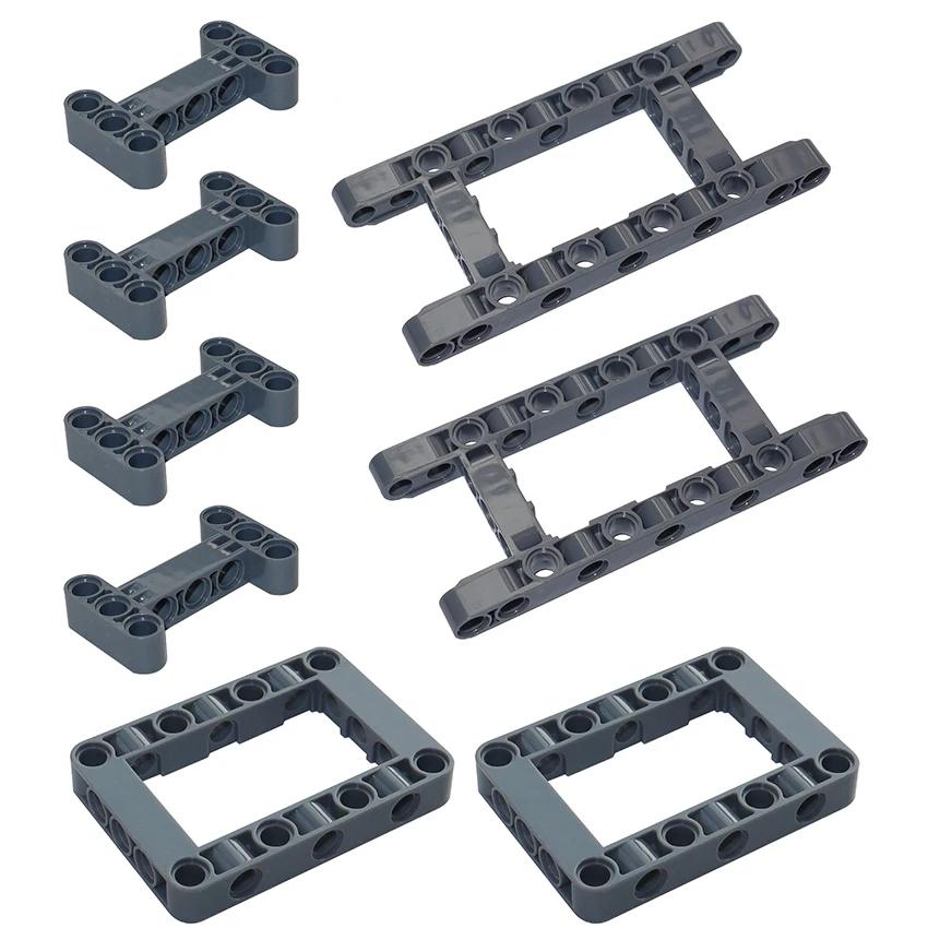 MOC Technical Parts Liftarm Modified Frame Thick 5x11 5x7 Beam 64178 64179 H-Shape Thick 3x5 14720 DIY Building Blocks Bricks