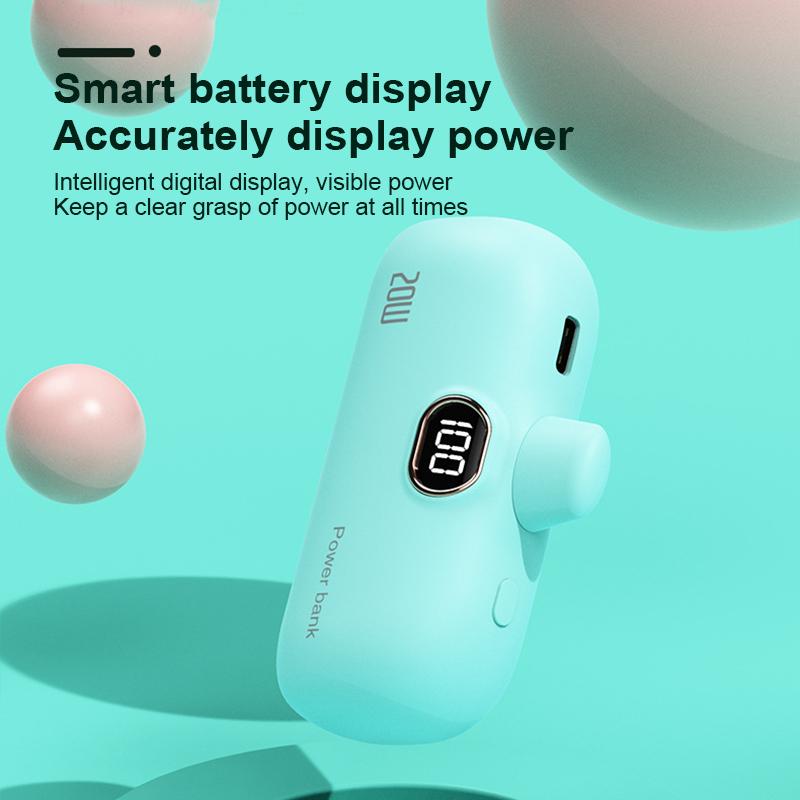 QGeeM 20 Вт Mini Power Bank 5000 мАч PowerBank QC PD Быстрая зарядка для iPhone 14 13 12 Batterie Externe Портативное зарядное устройство для Samsung Xiaomi