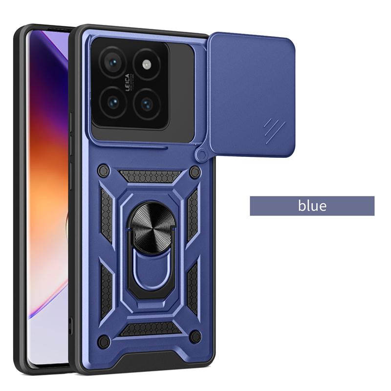 Чехол Armor Case для Xiaomi 14T Чехол для Xiaomi 14T Pro с защитным кольцом для объектива Магнитный держатель-подставка Coque Fundas