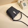 Bucket Bag Spring Leather Women'S Bag Versatile Crossbody Bag High-End Diamond Check Chain Commuter Bag