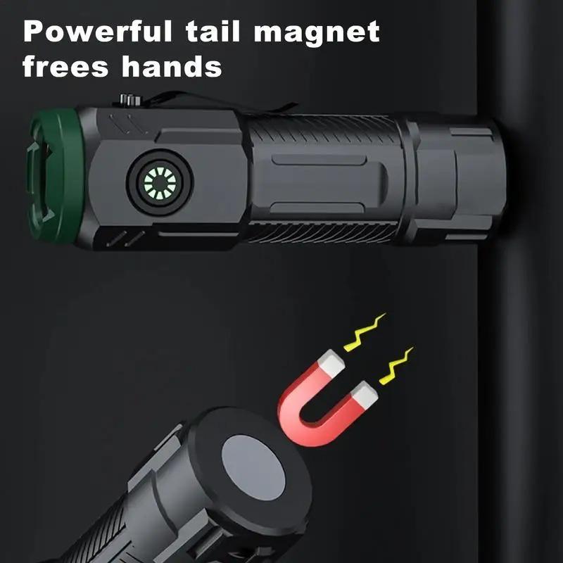 800 мАч Супер Яркий Фонарик Мини Водонепроницаемый Три Глаза Маленький Фонарик USB Прожектор Клипса на Кепку Свет Рыбалка Открытый Воздух Сильный Свет Портативный