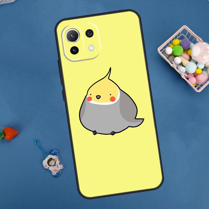 Cartoon Animal Chubby Cockatiel Case For Xiaomi 15 Ultra 13 14 11T 12T 13T 14T Pro POCO X7 Pro F5 F6 M6 X3 X5 X6 Pro Coque
