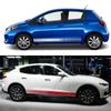 Комплект боковых наклеек на двери автомобиля для TOYOTA YARIS Авто Наклейки Сделай сам Стайлинг Виниловая пленка Водонепроницаемые наклейки Аксессуары для экстерьера автомобиля