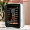 6 In 1 Air Quality Detector Household CO2 TVOC CO HCHO PM10 PM2.5 Monitor Office Wall Hanging LCD Display Air CO2 Detector