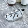 Gadget Silver Home Adjustable Rail Slide Soap Holder Soap Dishes Plates