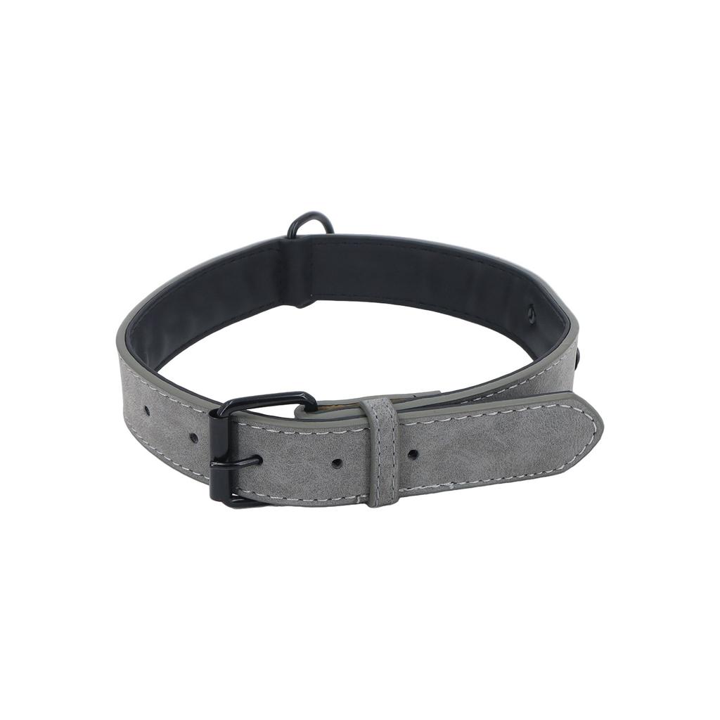 Мягкий кожаный ошейник для собак Didog, дышащий, прочный кожаный ошейник для собак с регулируемой металлической пряжкой, устойчивой к ржавчине, для маленьких, средних и больших собак