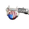 4 шт./лот 56,5 мм флаг США, автомобильная эмблема, центральная крышка ступицы колеса, наклейка, значок на колесо из алюминиевого сплава, наклейки