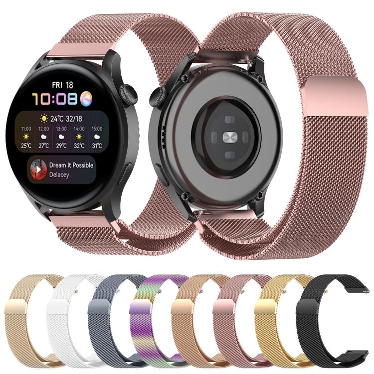 Для Huawei Watch GT 3 42 мм 20 мм Миланский металлический ремешок для часов(красочный)