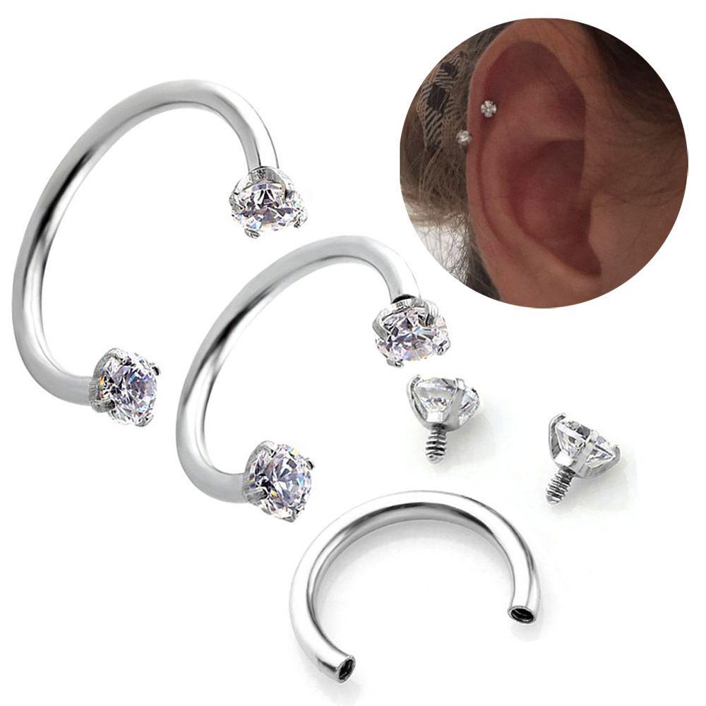 Septo Stainless Steel Nose Lip Ring Jewelry Eyebrow Ear Helix Captive Hoop Septum Cartilage