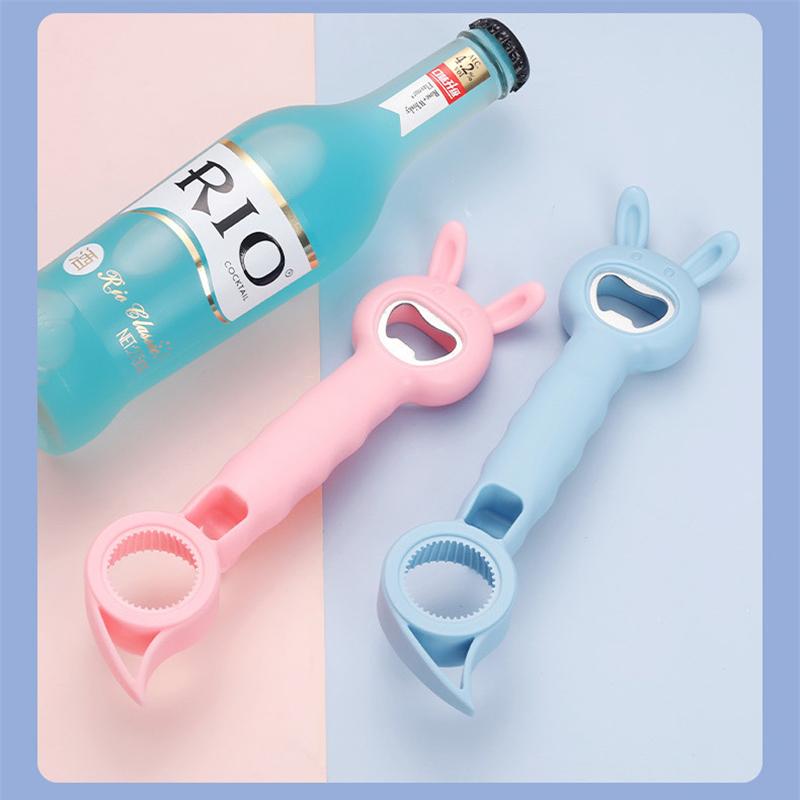 4 In1 Beer Opener Multi-Purpose Bottle Opener Portable Beverage Cans Opener Beer Starter Bottle Opener Kitchen Bar Tools