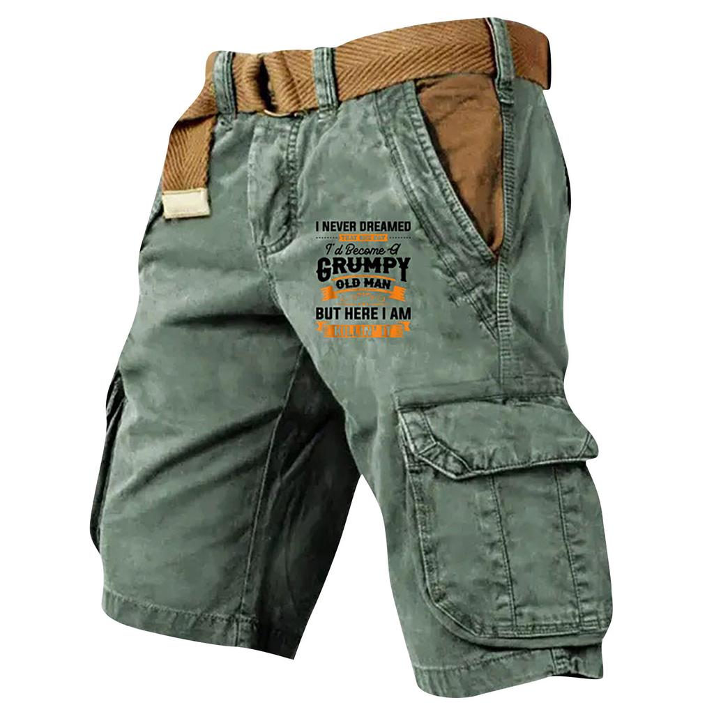 Мужские спортивные хлопковые льняные повседневные свободные шорты Повседневные пижамы с карманами для бега Брюки