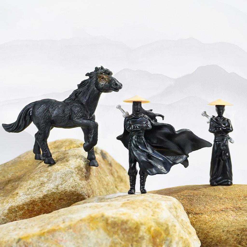 A Miniature Puppet Model Of An Ancient From The Martial Arts World,