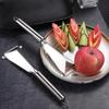 Stainless Steel Fruit Peeler Fruit Platter Anti-Slip Carving Blade Kitchen Tool