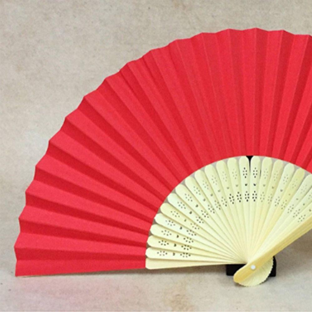 Бамбук Китайский Стиль Подарки Украшение Инструмент Складной Бумажный Веер Фото Реквизит Инструмент Ручной Веер Веер для Танцев