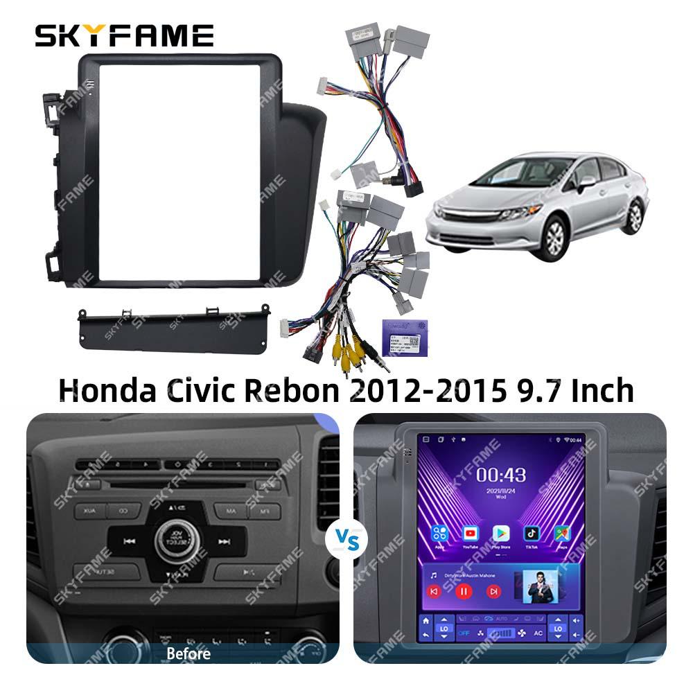 Комплект рамы SKYFAME для Honda Civic 12-15 Вертикальный экран Аудио Навигация
