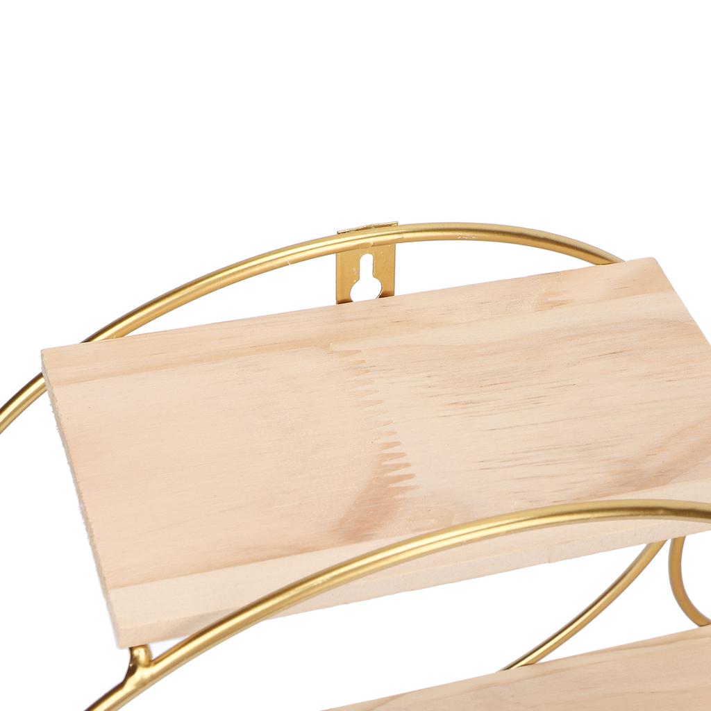 Настенная полка для хранения Металлическая круглая декоративная Настенный плавающий органайзер для ванной комнаты