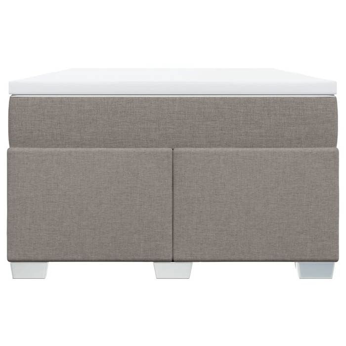 Maison Exclusive - Sommier à lattes de lit avec matelas Taupe 120x200 cm Tissu
