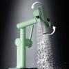 Tuqiu Green Rainfall Basin Faucet Bathroom Sink Faucet Multi functions Rotation Sink Faucet Basin Tap Hot Cold Mixer Tap Crane