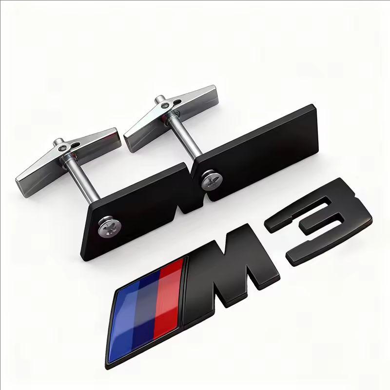 CTCE1 3D ABS/Metal Car Styling Front Grille Badge Emblem Accessory For BMW M E46 E90 E60 F30 F10 E39 E36 F20 G30 G20 E87 E92 E91 E30