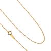 Speranza 24K Pure Gold Screw Chain with Mint Certification for Women Necklace, 40cm, 1.2mm Wide, Mark,