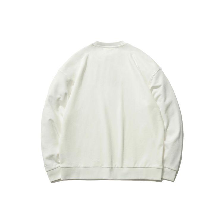 Li Ning X Star Wars Collaboration Loose Round Neck Pullover Sweatshirt Men Sweatshirt Off-White AWDR285-1