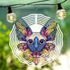 Metal Wind Chime with Mandala Butterfly Kitten Design for Garden Patio Outdoor Decor No Electricity Needed Durable Hanging Art